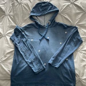 Lightweight tribal hoodie . Blue size M